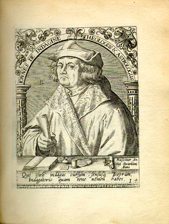 Indagine, Johannes ab (1467-1537); Theologe und Astrologe, Pfarrer zu Steinheim = I4