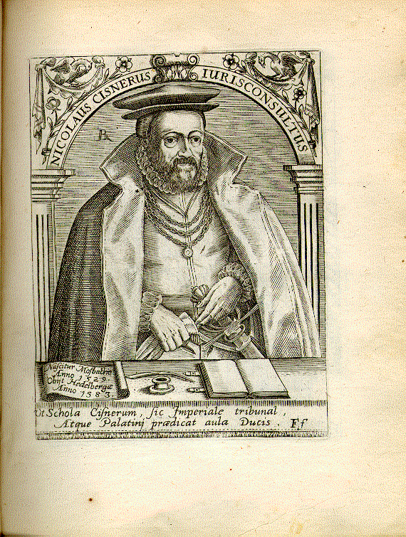 Cisner, Nicolaus (1529-1583); Jurist = Ff1