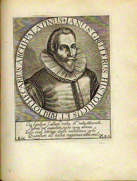Gruterus, Janus (1560-1627); Humanist, Jurist, Bibliothekar = Zz2