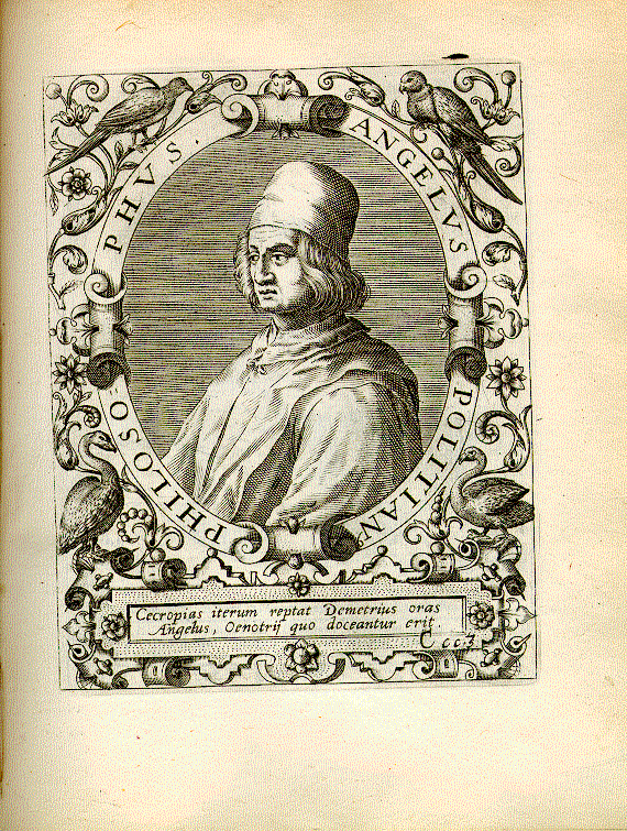 Politianus, Angelus (1454-1494); Humanist, Philosoph, Dichter = Ccc3