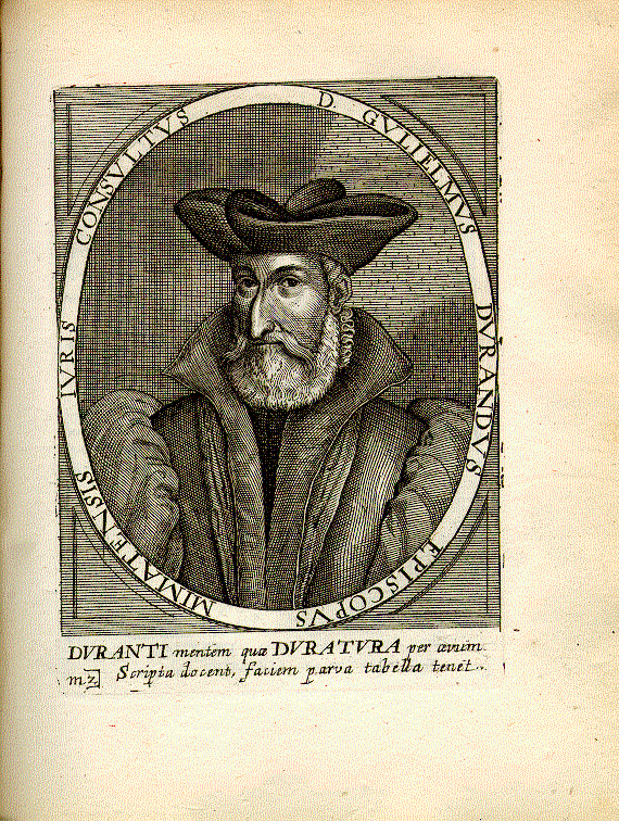Durandus, Guilelmus (Durantis; 1237-1296); Rechtsgelehrter, Bischof = m2