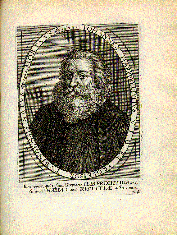 Harpprecht, Johann (1560-1639); Jurist = n4