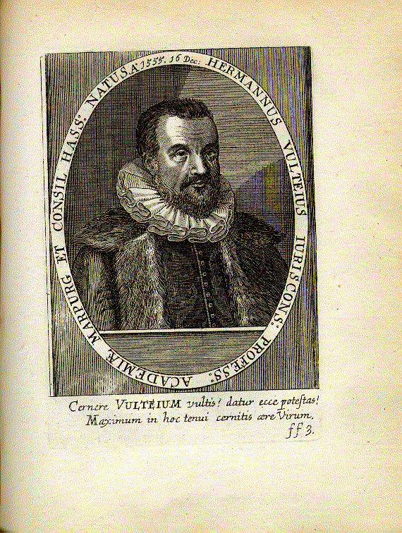 Vultejus, Hermann (1565-1634); Jurist, Philologe = ff3