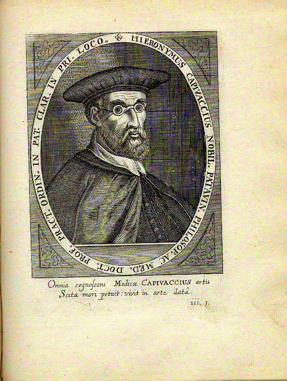 Capivaccio, Girolamo (1523-1589); Philosoph; Mediziner = iii1