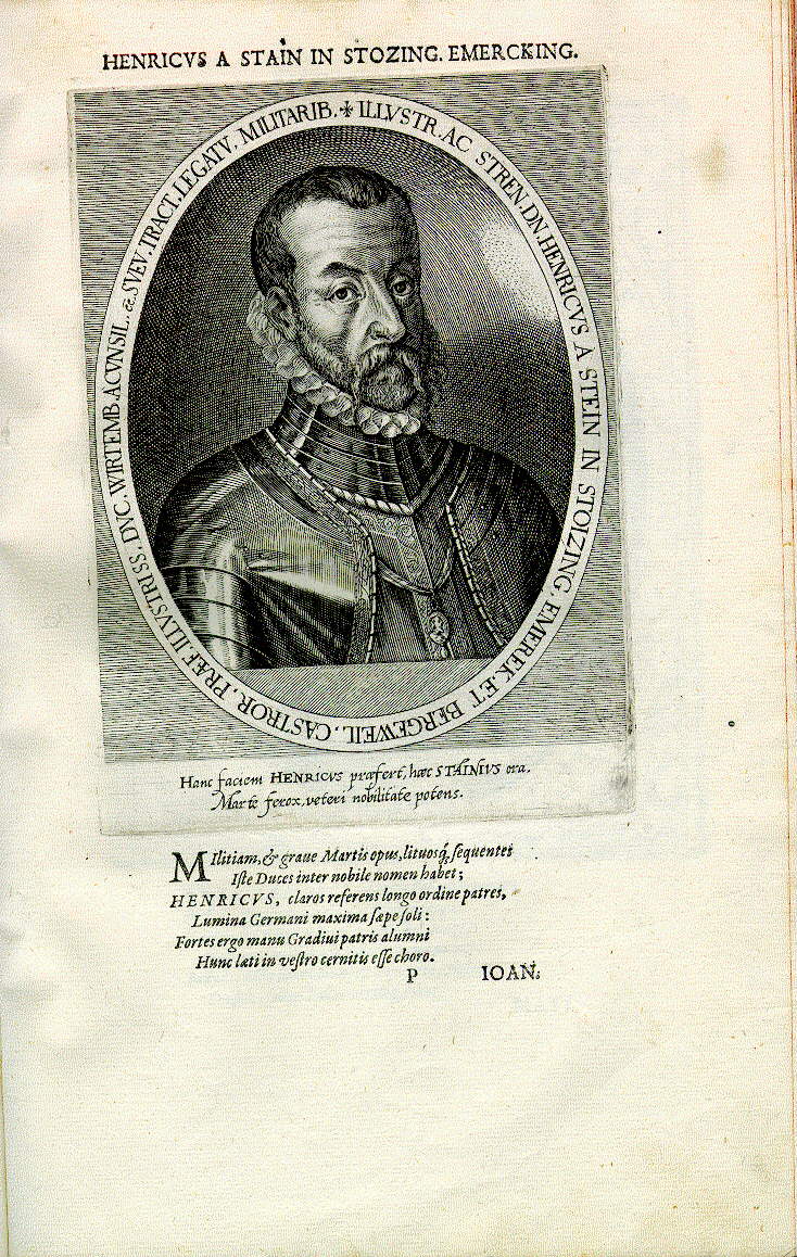 Heinrich Freiherr von Stein zu Stotzingen etc. (Sohn des Albrecht von Stein [gest. 1522]), Direktor des Schwäbischen Reichskreises