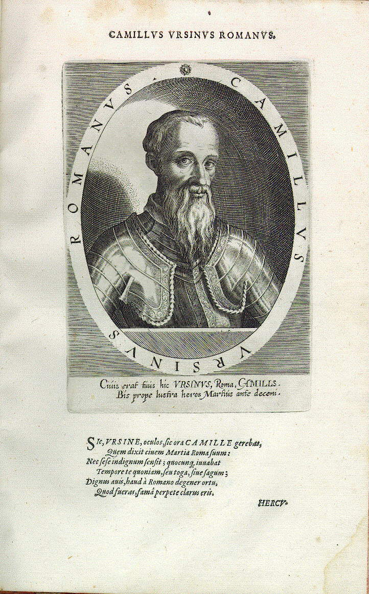 Camillo Orsini, Rmer (um 1500 laut Epigramm)