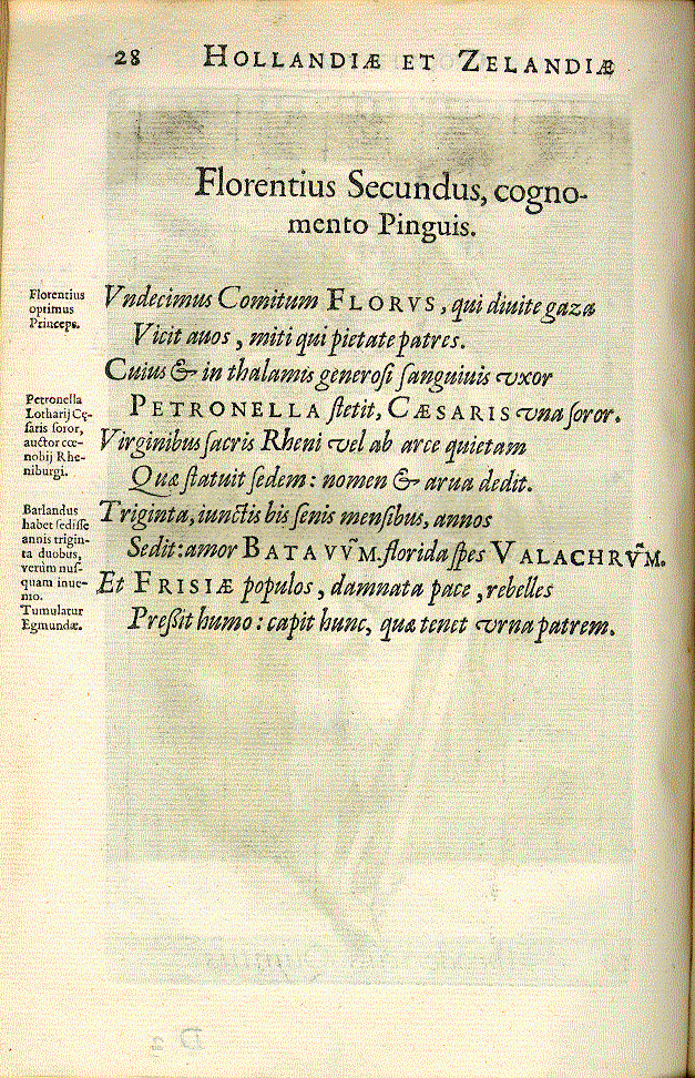 11. Floris II. der Dicke (1092-1123) - Text