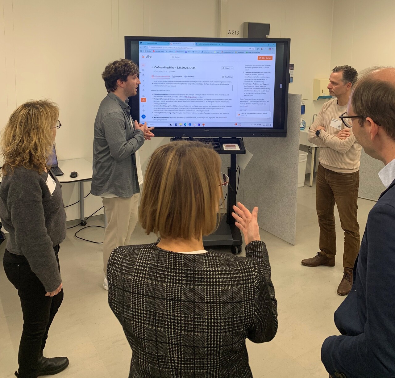 Demonstration der KI-Tools beim Partnerforum am 28.11.2025