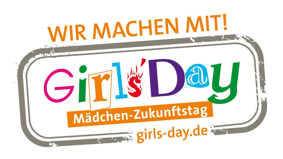 Logo des Girl´sDay, darüber "Wir machen mit!"