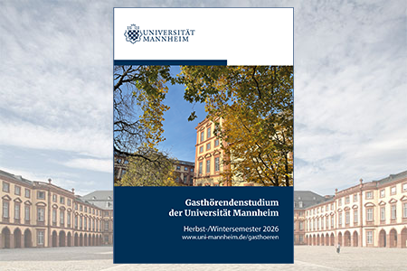 Broschüre für Gasthörendenstudium der Universität Mannheim für das Herbstsemester 2026