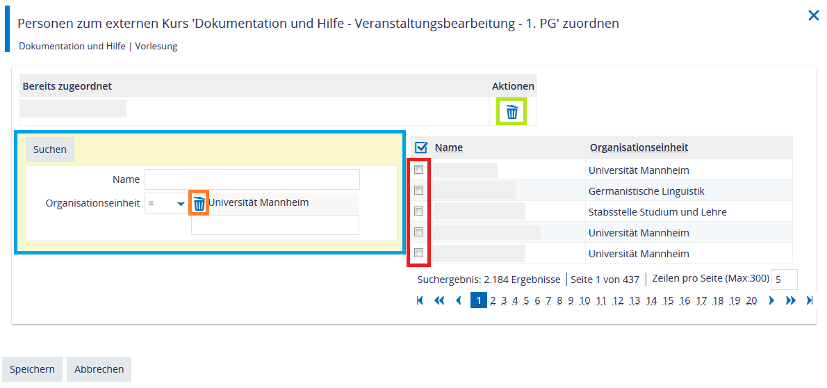 Screenshot zur Veranschaulichung