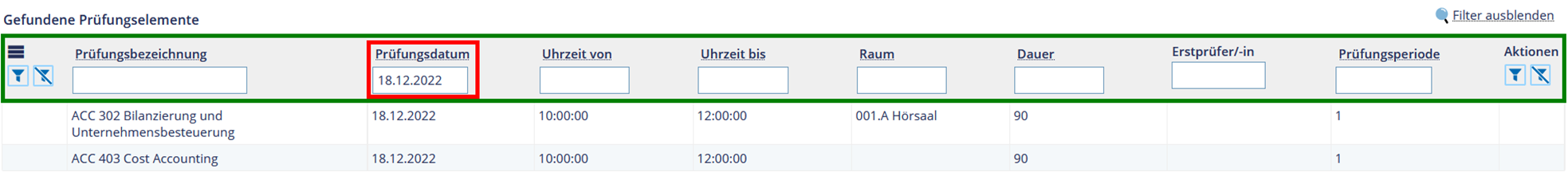 Screenshot zur Veranschaulichung