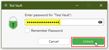 Screenshot Enter your password to unlock