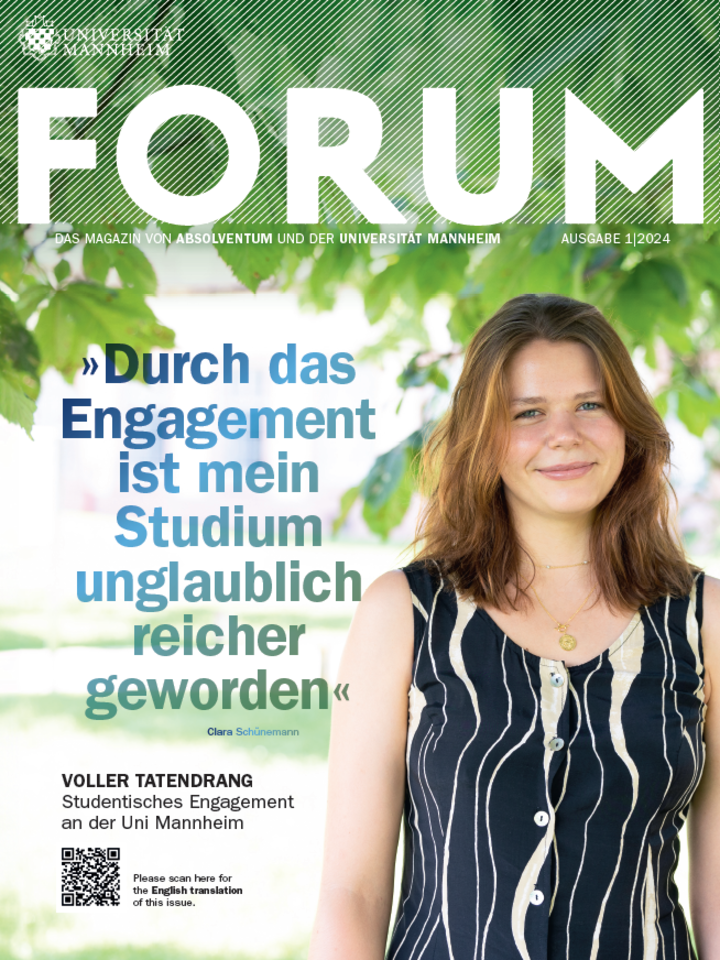 Titelbild des aktuellen FORUM. Link führt zur PDF-Version des Magazins.