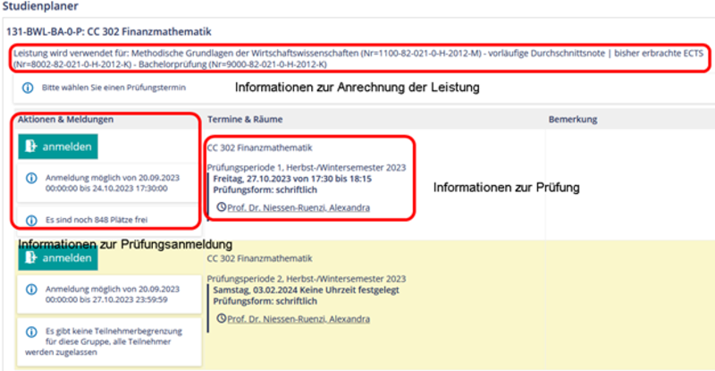 Screenshot zur Veranschaulichung