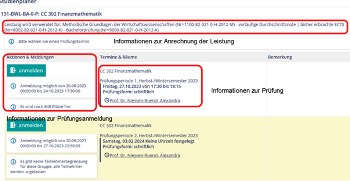 Screenshot zur Veranschaulichung