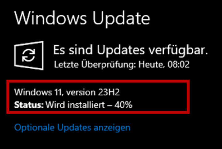Screenshot zur Veranschaulichung des Geschriebenen