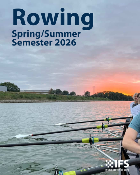 In cooperation with the Mannheimer Ruder-Club, we are offering two rowing courses (beginner & advanced) for the Spring/Summer Semester 2026 ?‍♀️.  ? Registration deadline: February 15 ? Fee: €80 (beginner) | €75 (advanced)  Secure your spot and experience rowing in Mannheim!  Please note: IFS acts as a mediator. The courses are organized and conducted by @mannheimerrc_1875.