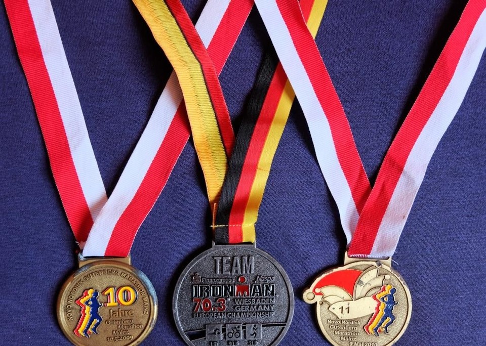 Drei Sportmedaillen