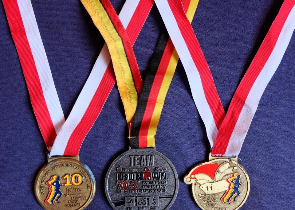 Drei Sportmedaillen