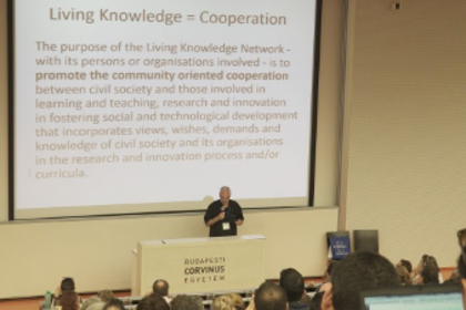 Redner auf Konferenz in Budapest 2018