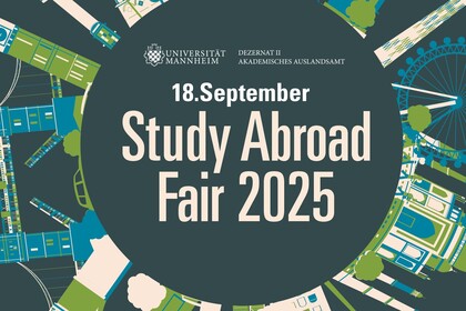 Grafik zur Ankündigung der Study Abroad Fair