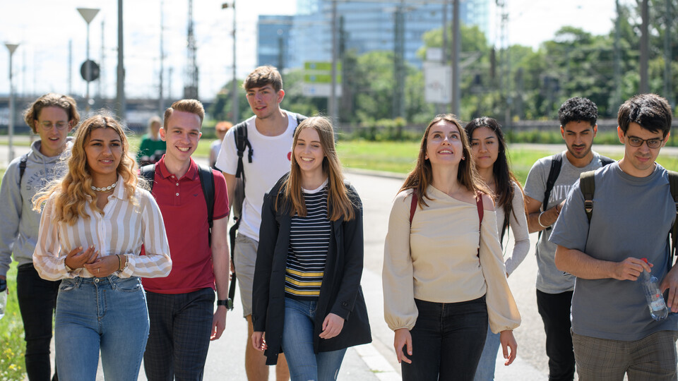 Campusleben Unileben, Gruppe von Studierenden