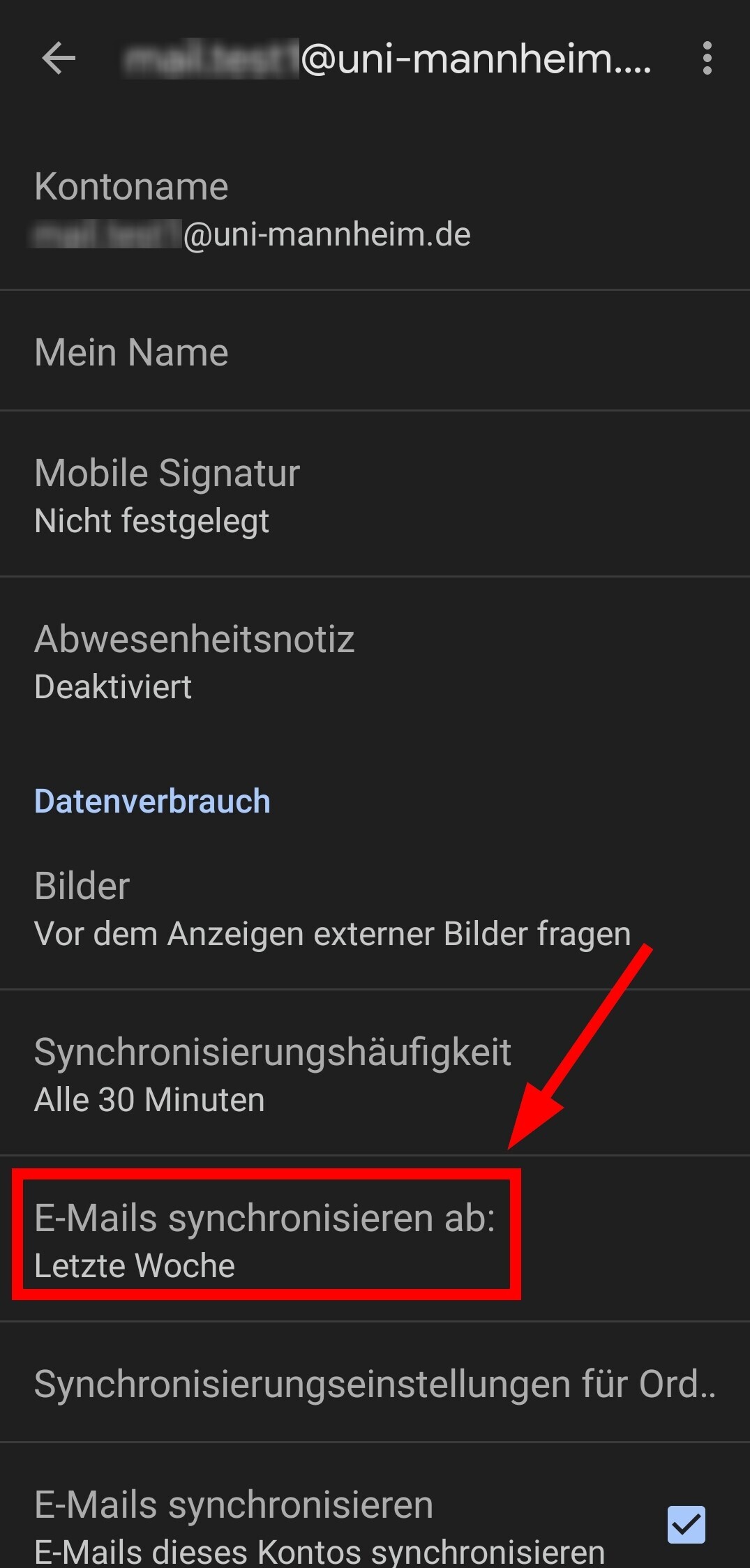 Screenshot zur Veranschaulichung des Geschriebenen