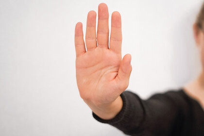 Eine ausgestreckte Hand