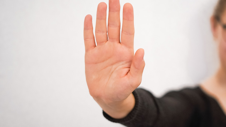 Eine ausgestreckte Hand