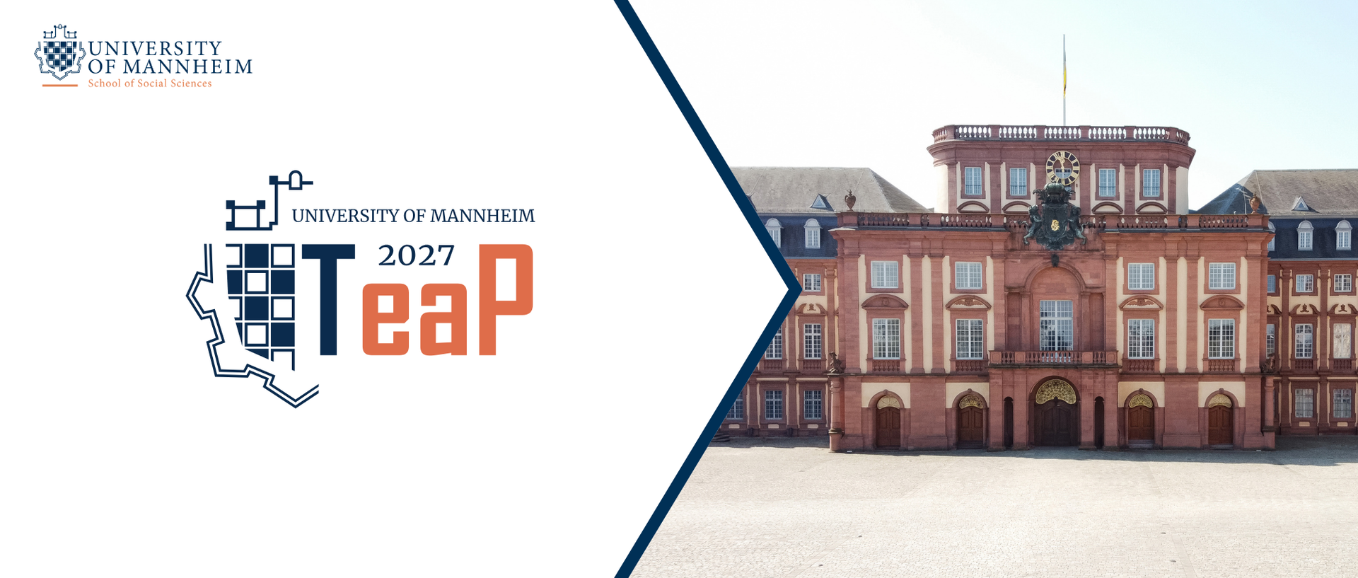 Header zeigt das TeaP-Logo und das Schloss der Universität Mannheim