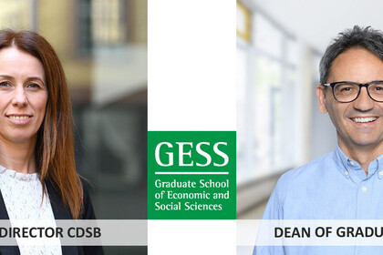 On the left is Alexandra Niessen-Ruenzi and on the right is Antonio Ciccone. Both are smiling.