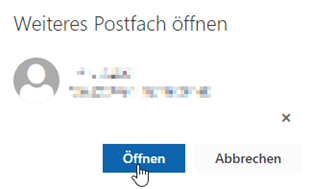 Window in which you can open another e-mail account