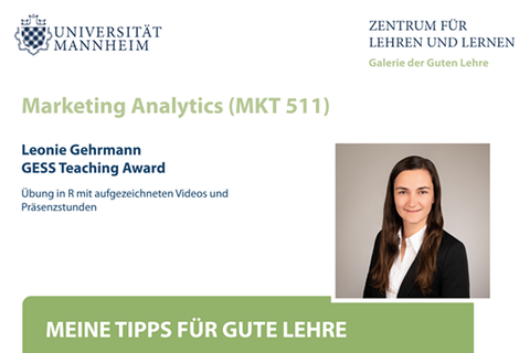 Poster des Projektes Marketing Analytics von Leonie Gehrmann.