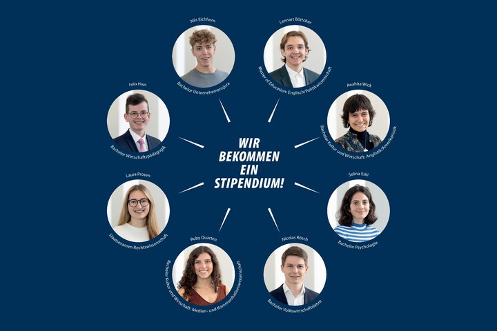 Mehrere Stundent*innen die einen Deutschladsztipendium bekommen werden dargestellt 