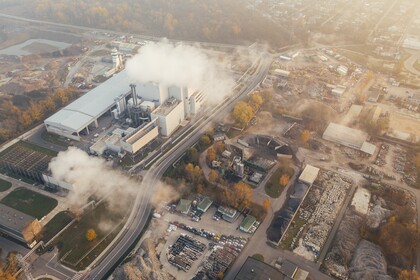 A bird's eye view of the industrial estate