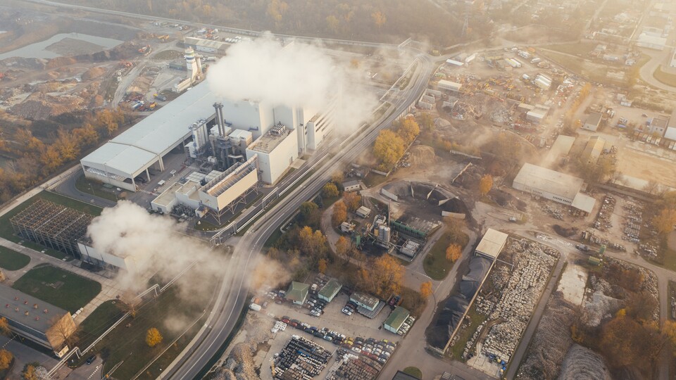 A bird's eye view of the industrial estate