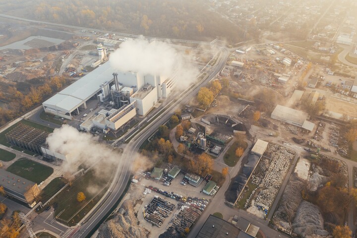 A bird's eye view of the industrial estate
