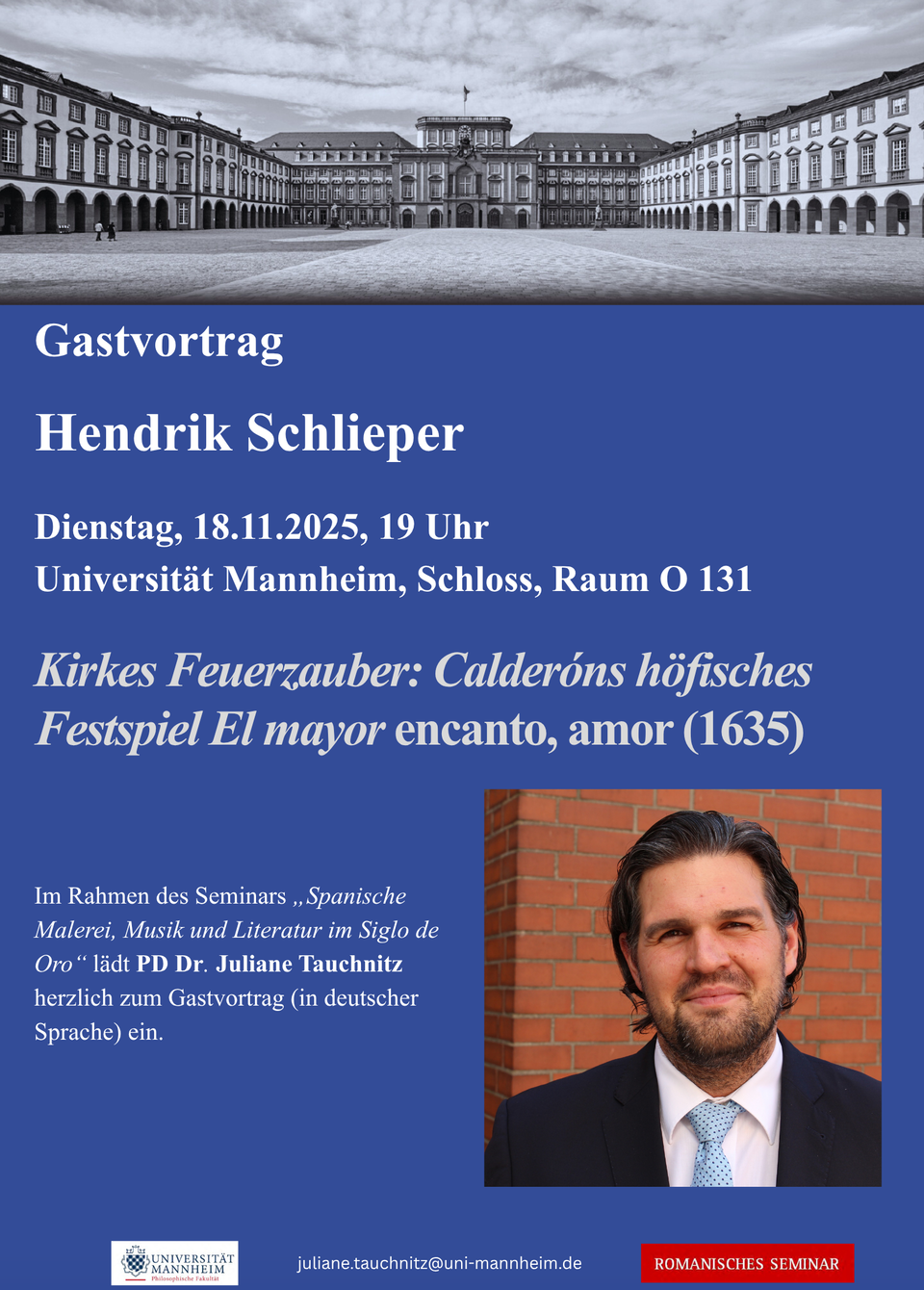 Plakat zum Gastvortrag