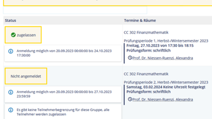 Screenshot zur Veranschaulichung