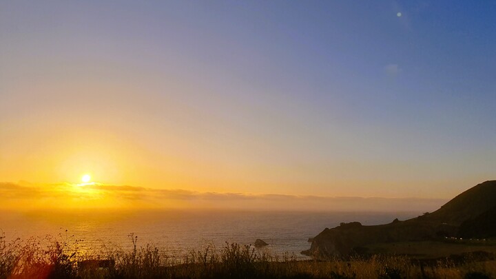 Sunset at a coast