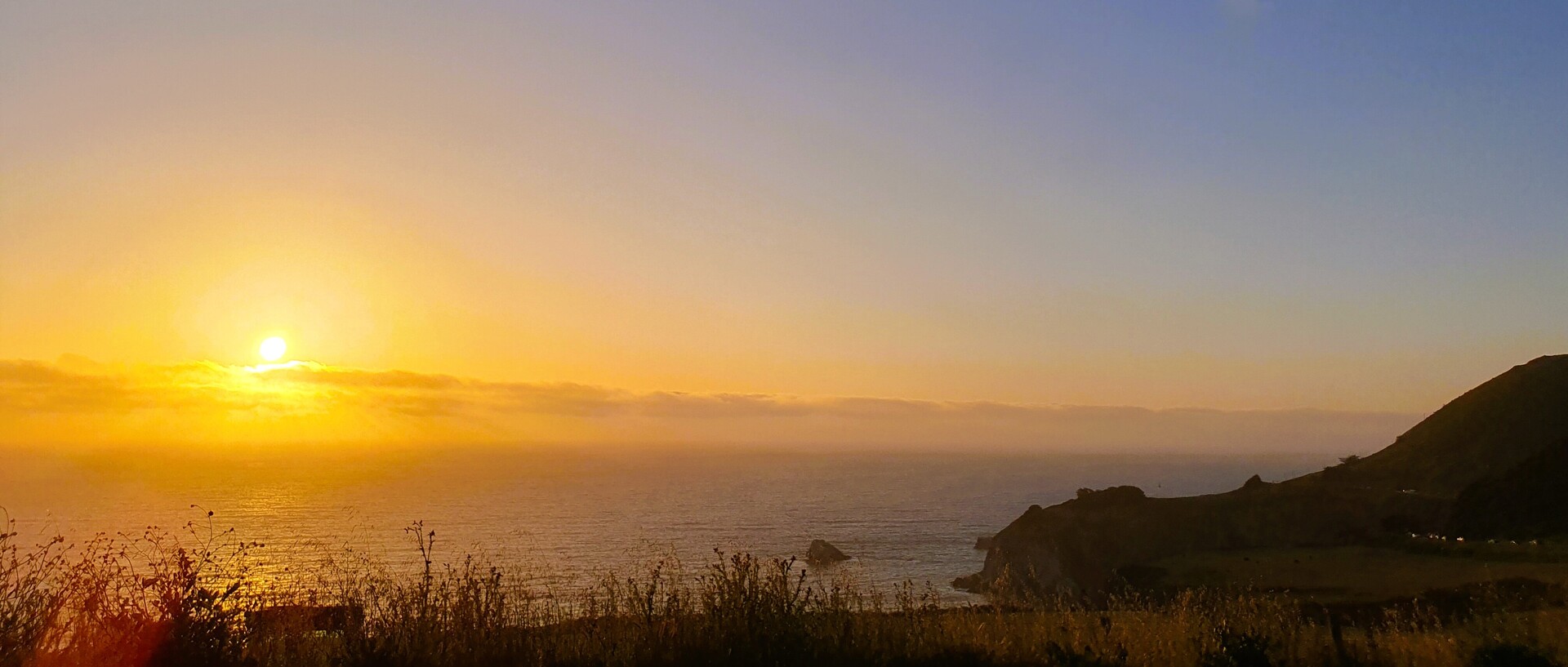 Sunset at a coast