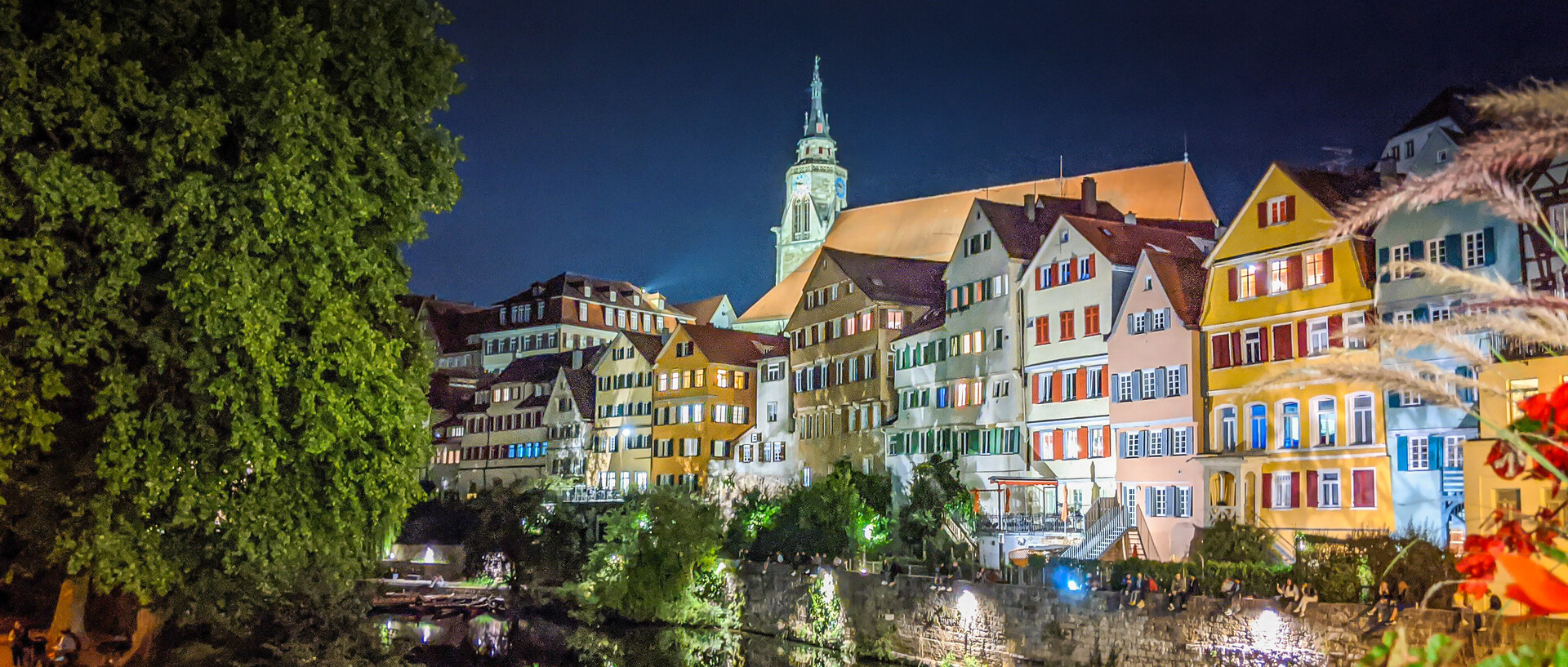 Bild von Tübingen bei Nacht