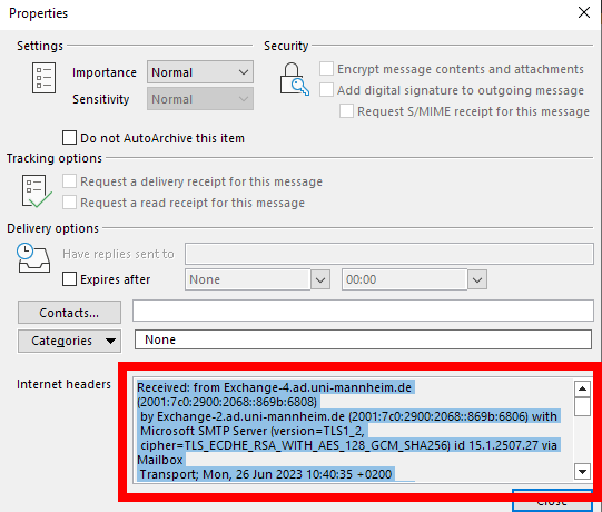 Examine & Analyse Outlook Email Header – Step by Step Tutorial