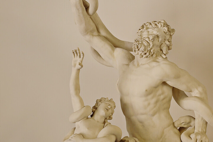 Bild von der Statue "Die Laokoon-Gruppe" aus dem Mannheimer Antikensaal.