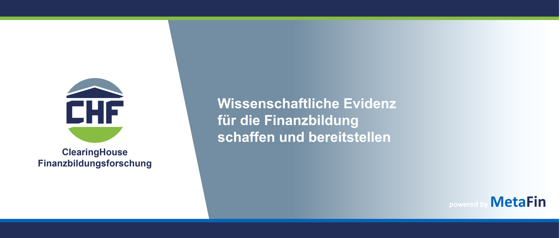 Header: Wissenschaftliche Evidenz für die Finanzbildung schaffen und bereitstellen