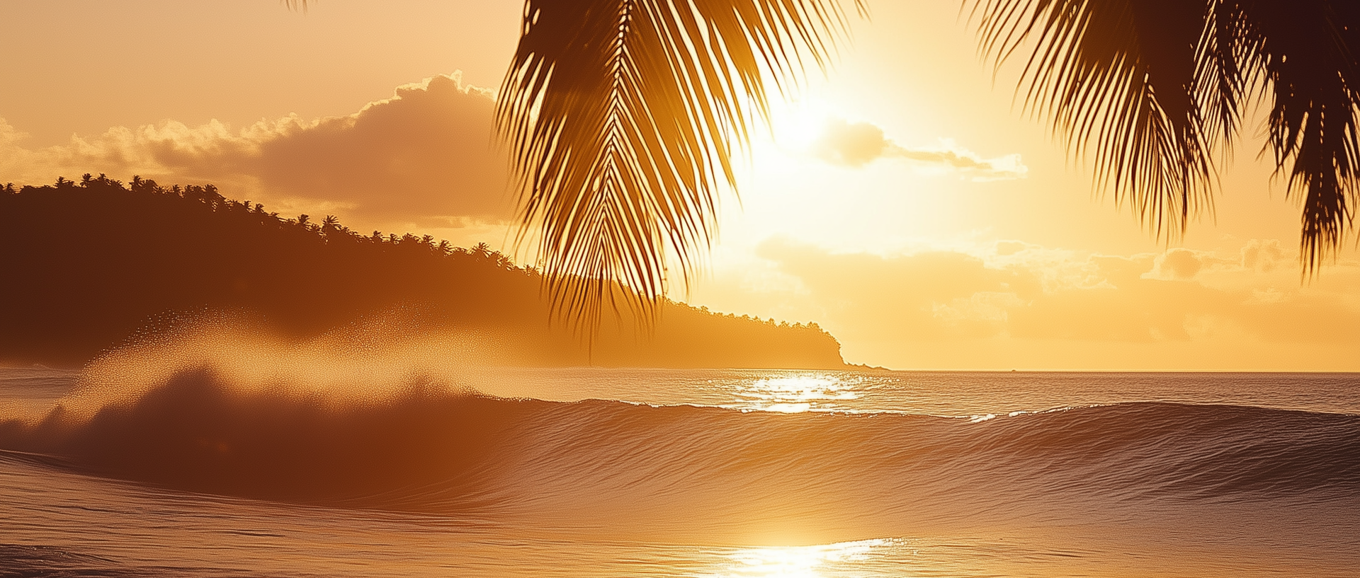 Beach and sunset