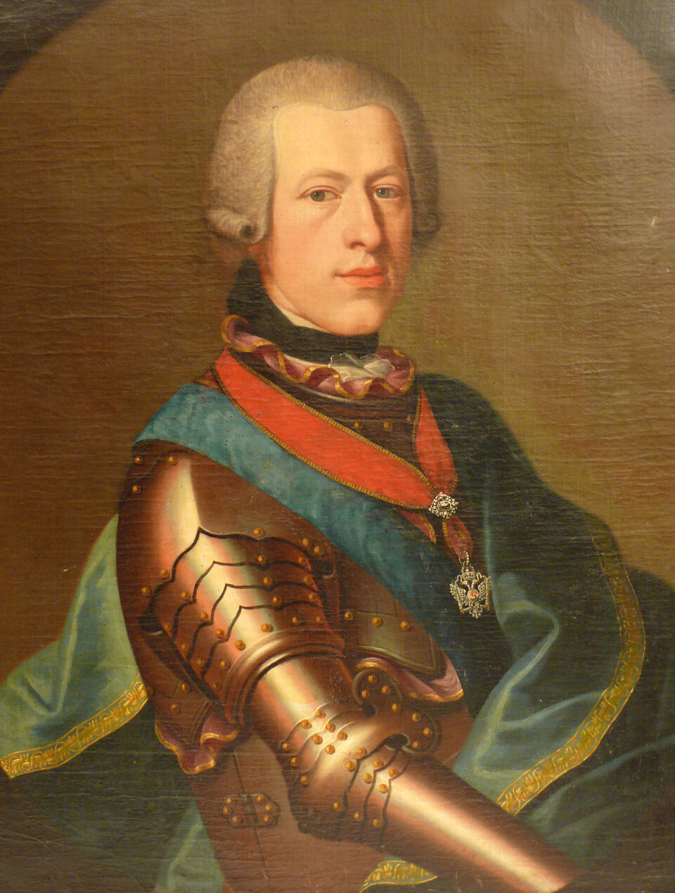 Portät eines Adeligen mit Rüstung, Orden und Perücke