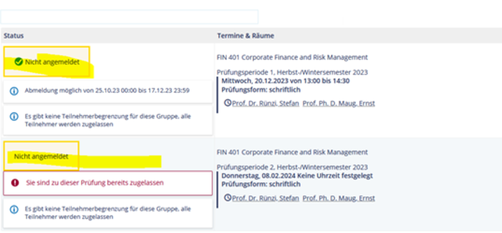 Screenshot zur Veranschaulichung