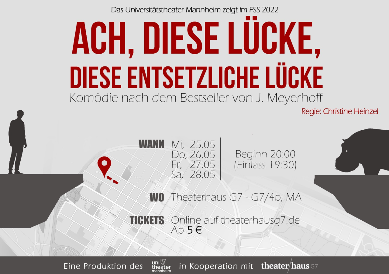 Ein Plakat zur Aufführung eines Theaterstücks.